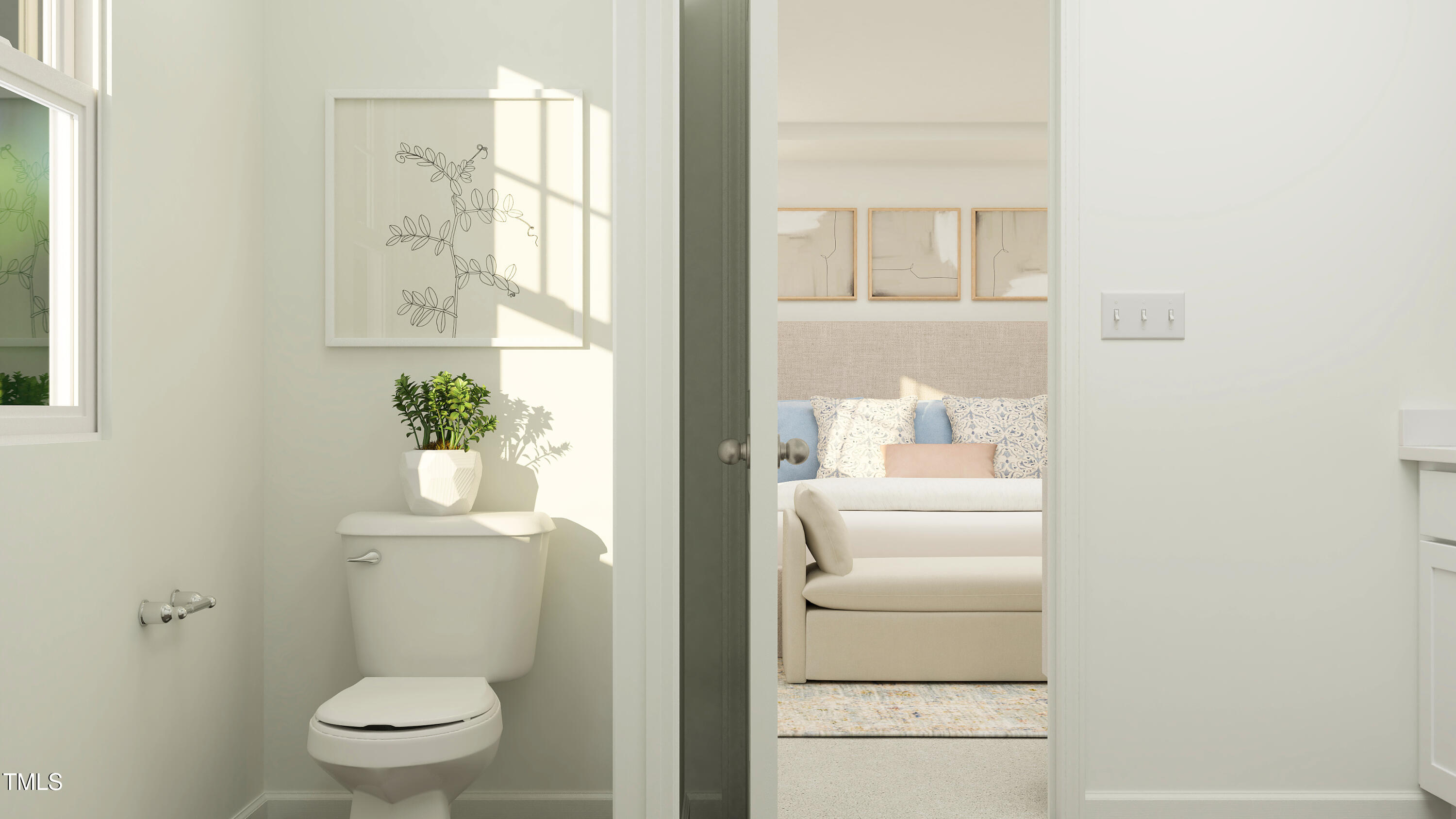 177 Digging Time Avenue Princeton, NC 27569 - Photo 21 of 26 a bathroom with a toilet a sink and a window