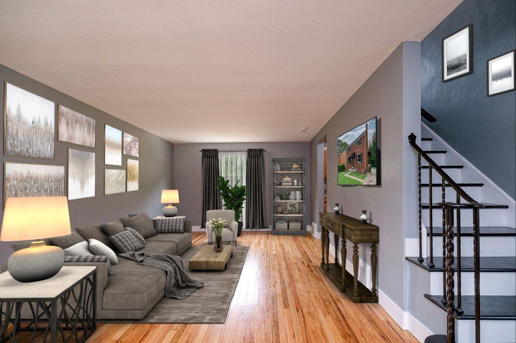 1015 McNeilly Road Pittsburgh, PA 15226 - Photo 4 of 29 a living room with furniture and a wooden floor