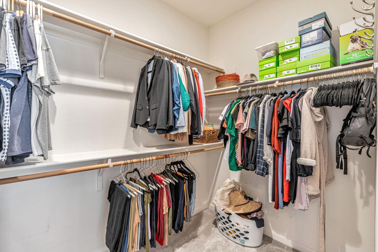 51 Koror Lane Gilroy, CA 95020 - Photo 28 of 50 a view of walk in closet with clothes and shoes
