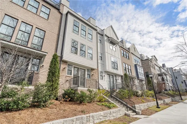 a front view of a building