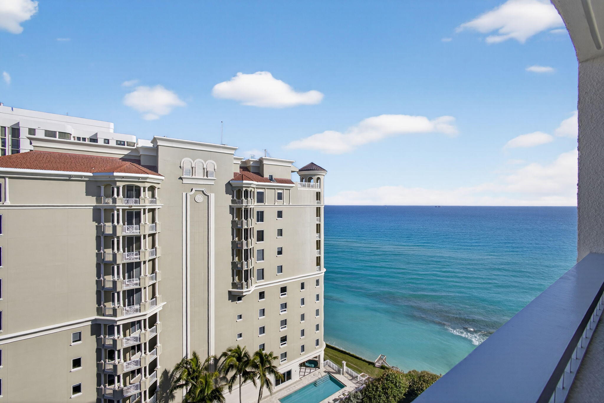 5280 North Ocean Drive, Unit 14D Riviera Beach, FL 33404 - Photo 26 of 55 a view of a balcony with an outdoor space