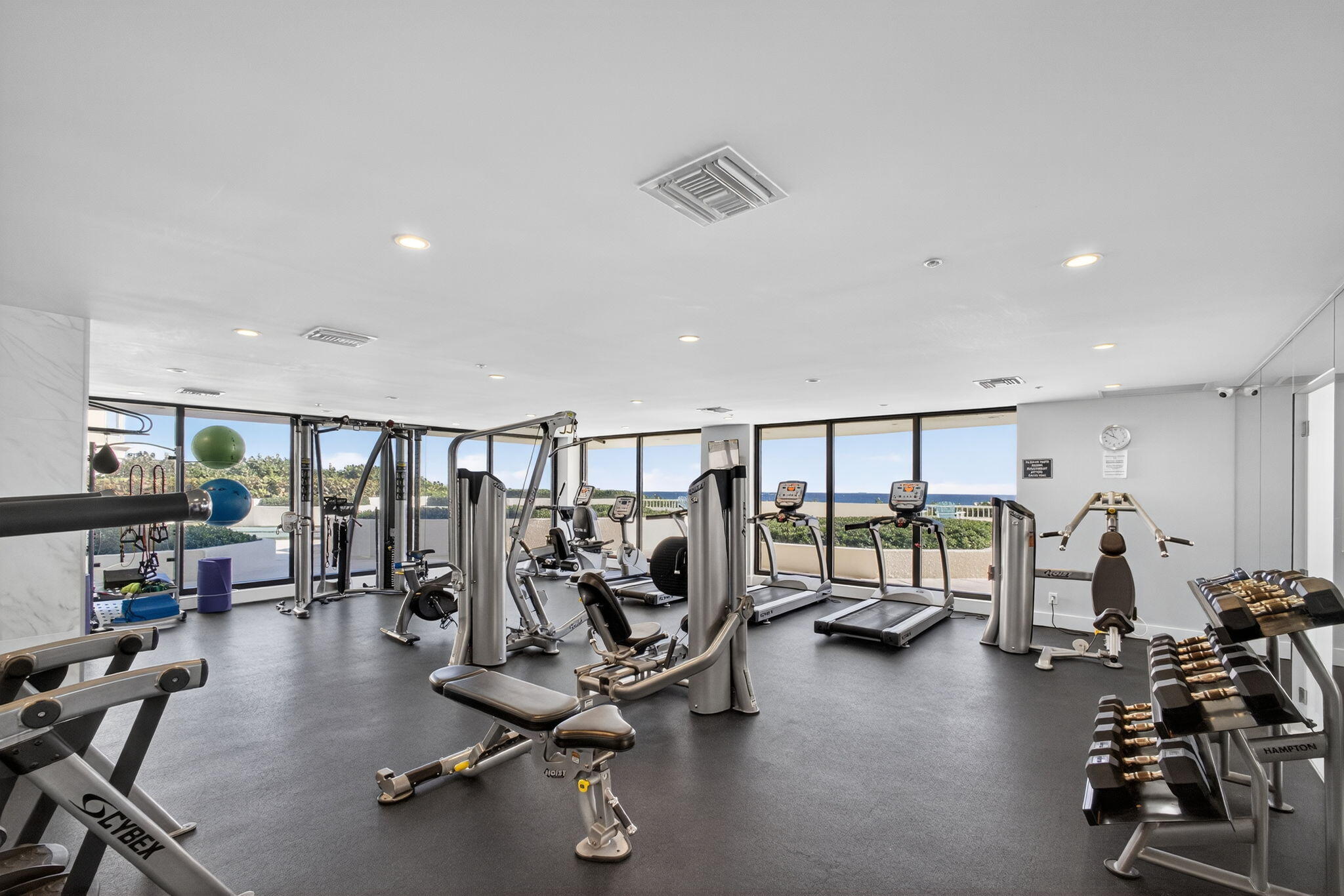 5280 North Ocean Drive, Unit 14D Riviera Beach, FL 33404 - Photo 37 of 55 a view of a room with gym equipment