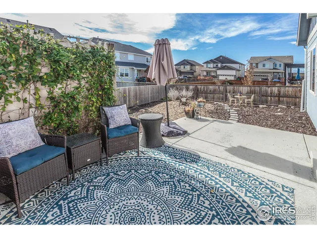 a view of a terrace with couches