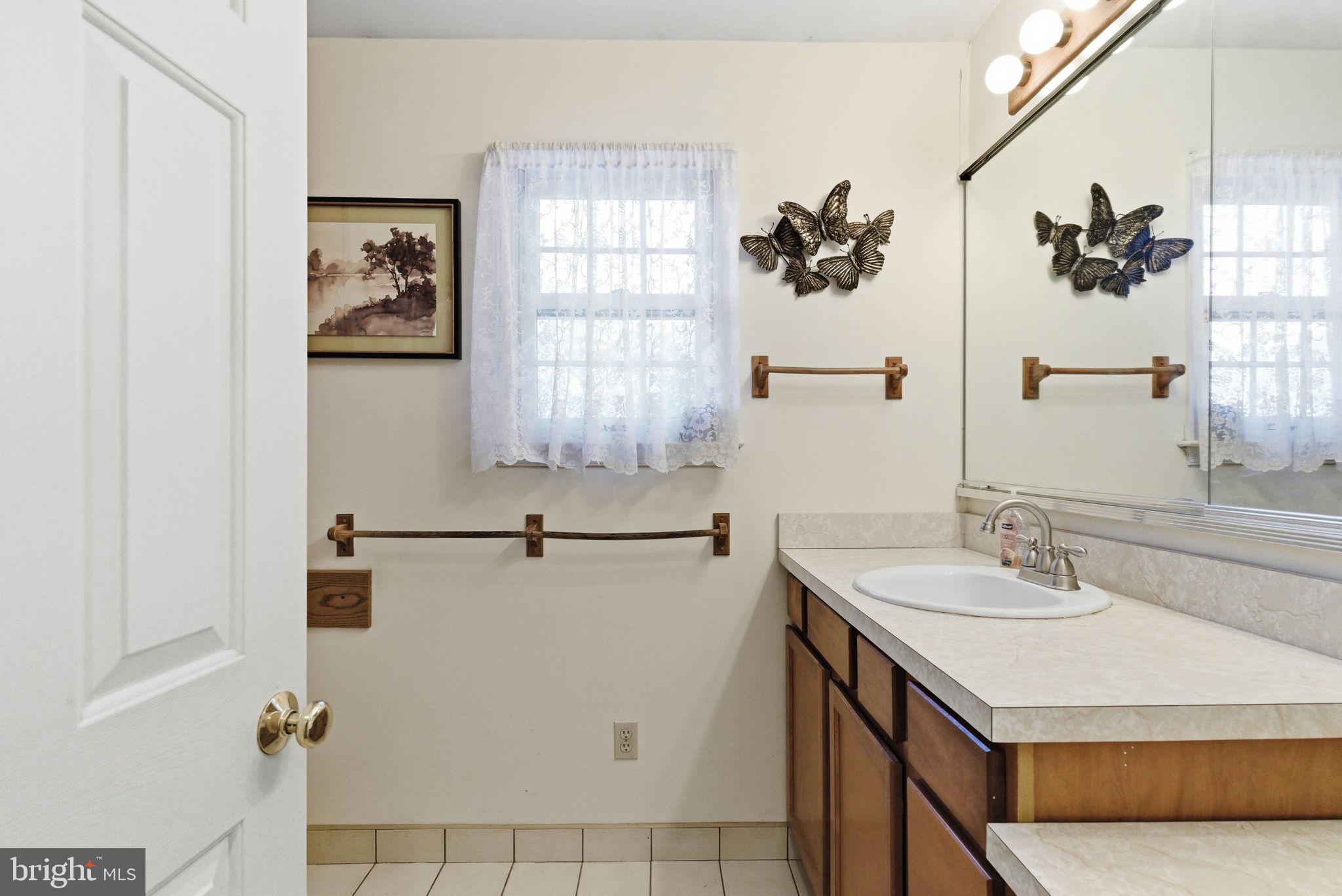 416 Rices Mill Road Wyncote, PA 19095 - Photo 26 of 60 a bathroom with a sink vanity and a window