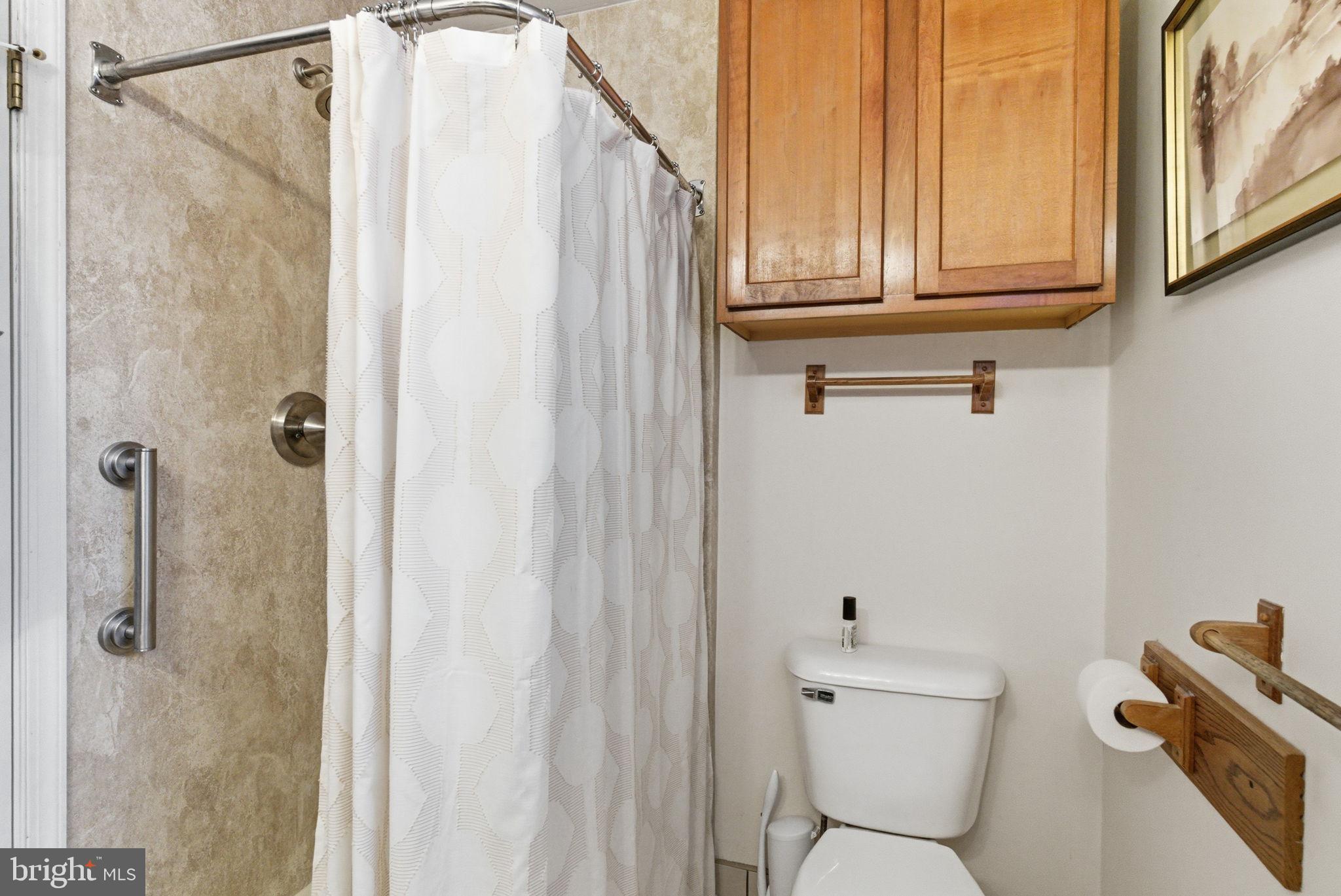 416 Rices Mill Road Wyncote, PA 19095 - Photo 28 of 60 a bathroom with a shower a toilet and a sink