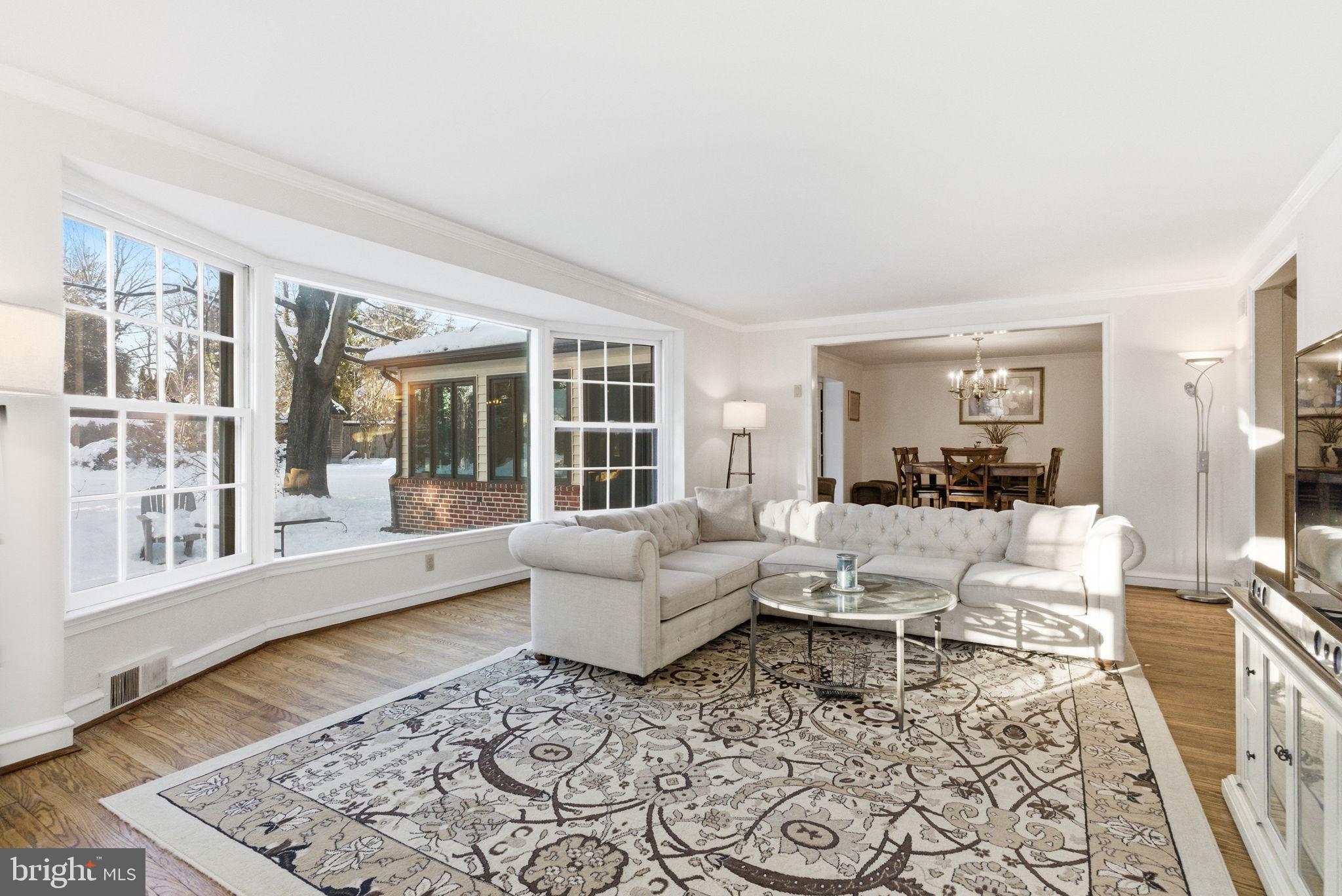 416 Rices Mill Road Wyncote, PA 19095 - Photo 5 of 60 a living room with furniture and a window