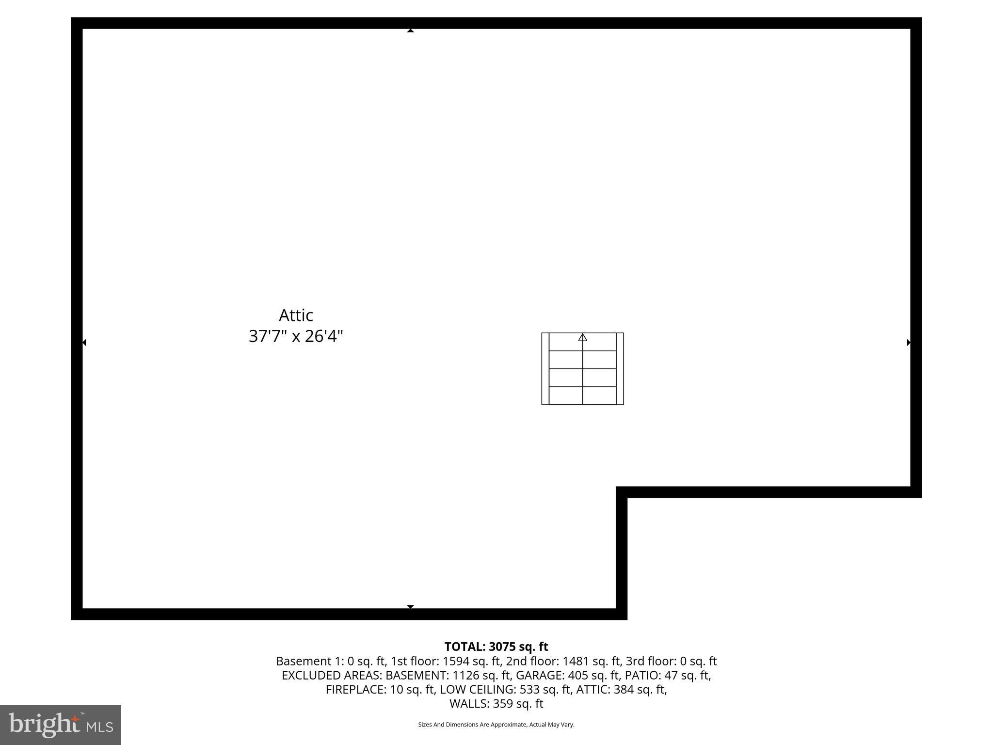 416 Rices Mill Road Wyncote, PA 19095 - Photo 56 of 60 Attic Plans