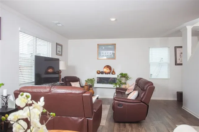 a room with furniture and a window