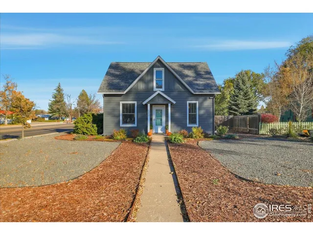 a house view with a garden space