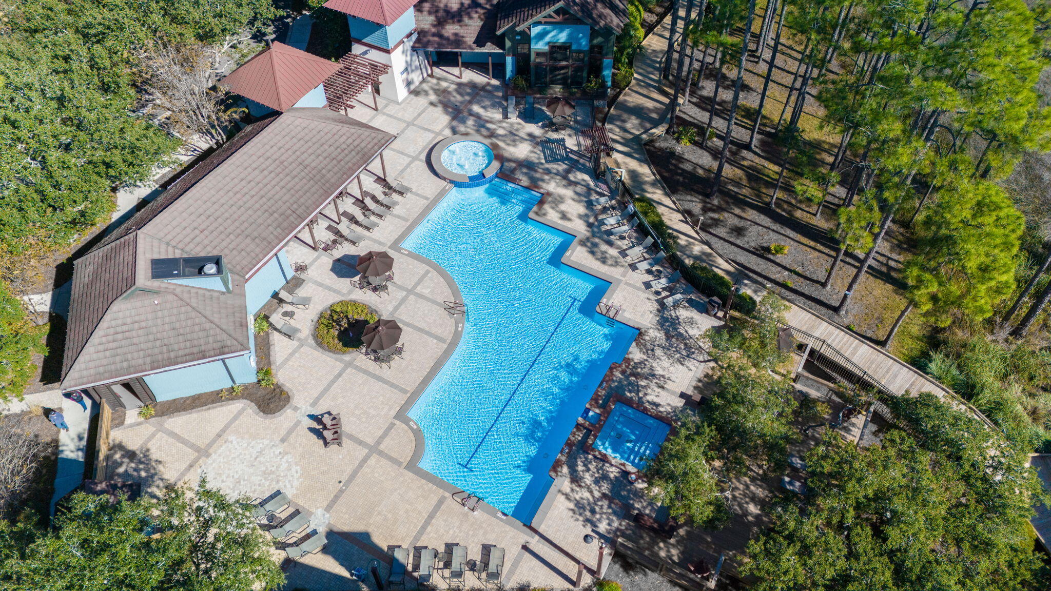 1406 Southern Point Court, Unit BXII23 Panama City Beach, FL 32413 - Photo 21 of 28 an aerial view of a house with outdoor space