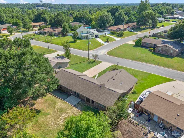an aerial view of tennis court