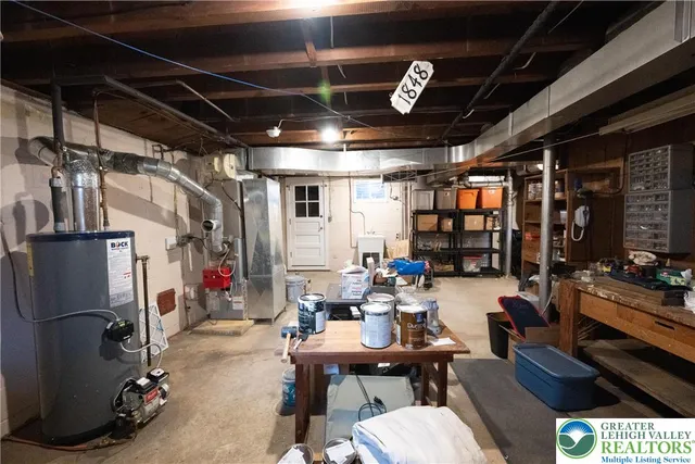 a room with gym equipment