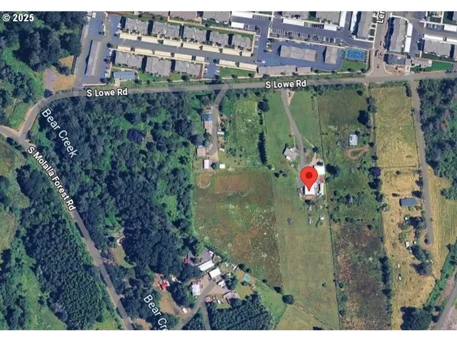 a view of a lake and a city