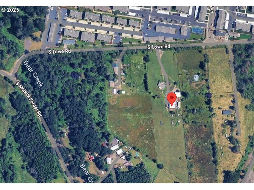 a view of a lake and a city