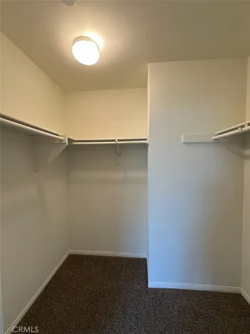 an empty room with a workbench