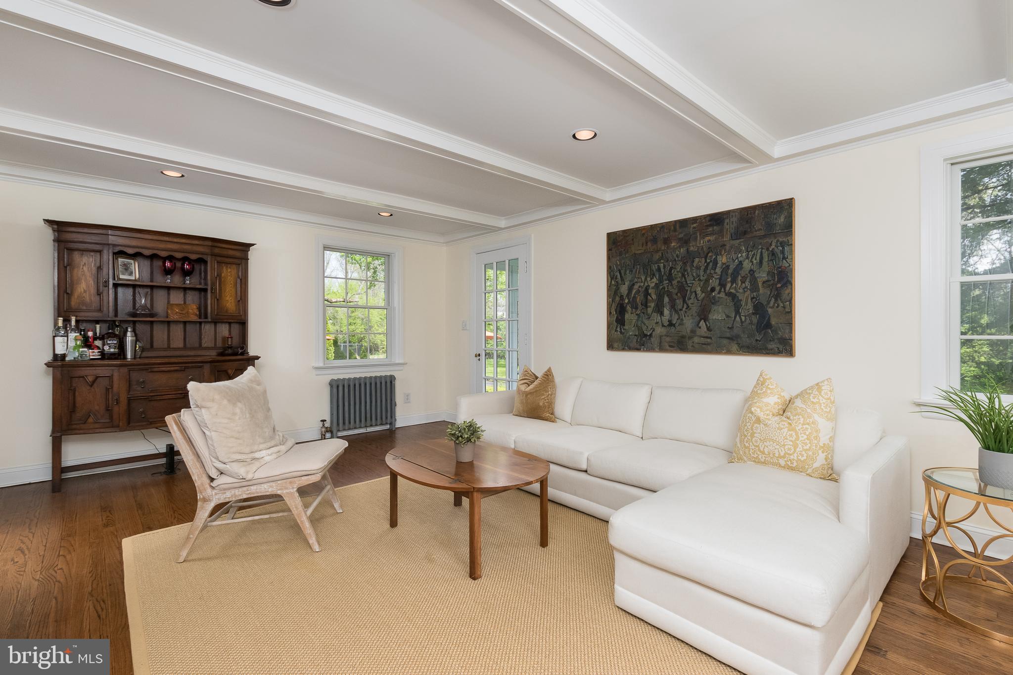 834 Princeton Kingston Road Princeton, NJ 08540 - Photo 4 of 35 Living Room with door to screened porch
