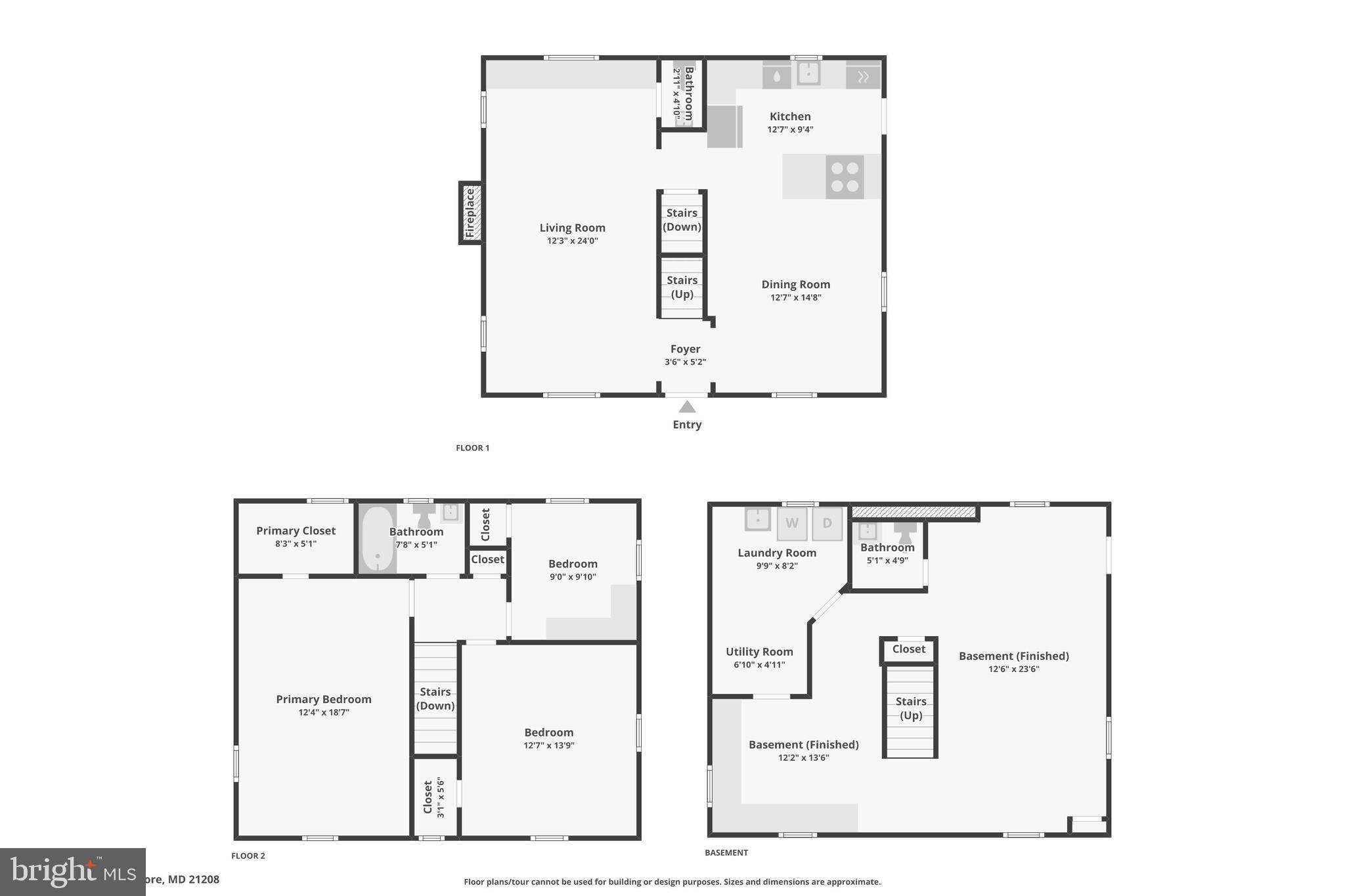 737 Howard Road Baltimore, MD 21208 - Photo 48 of 48 combined floor plan