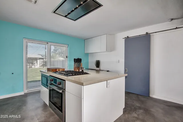 a room with storage and utility