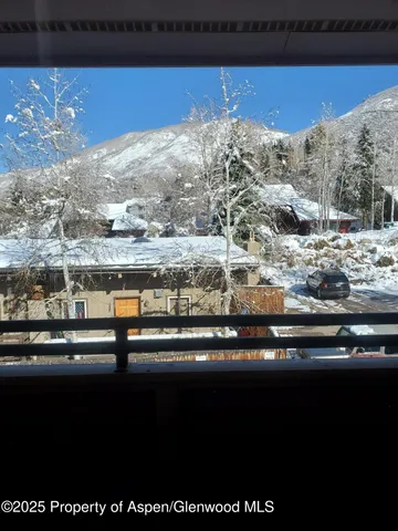 a view of a glass door