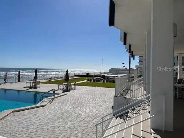 a view of a swimming pool