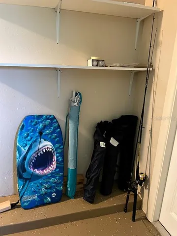 a close view of shoes and cabinets