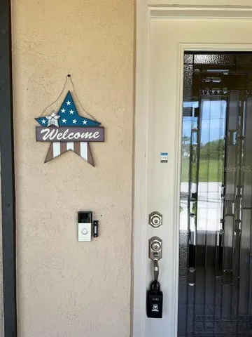 a front view of a house with entryway