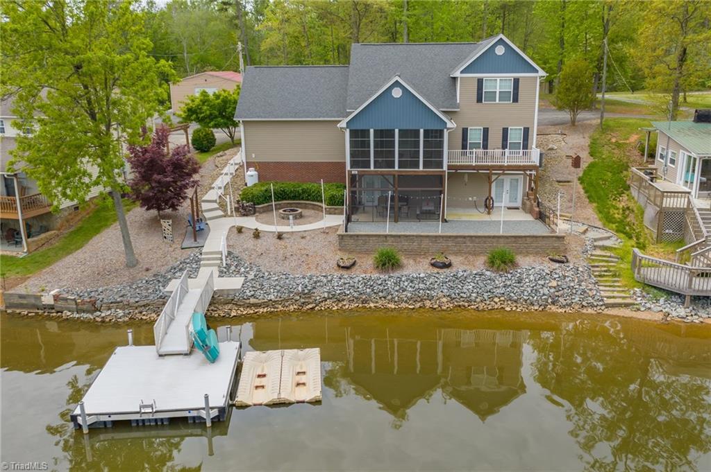 Lakeside View of house