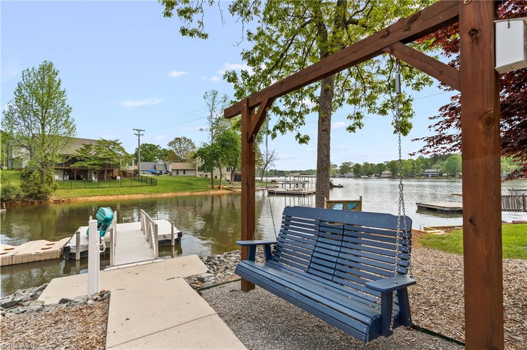311 Reynolds Road Lexington, NC 27292 - Photo 21 of 32 What a view! Aluminum walkway & dock. Jet Ski floater stays