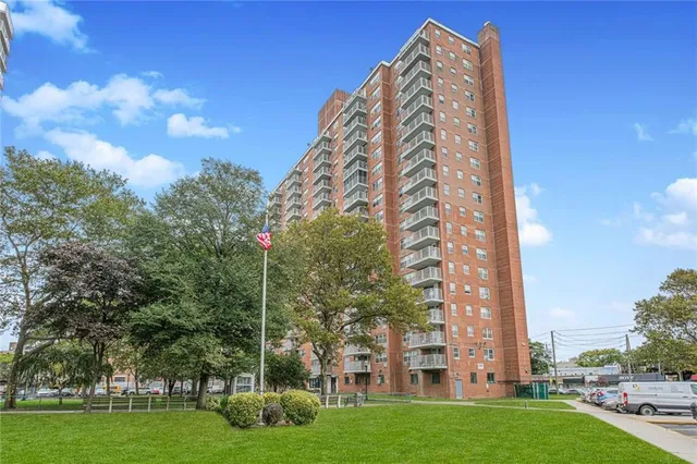 a view of a city with tall buildings