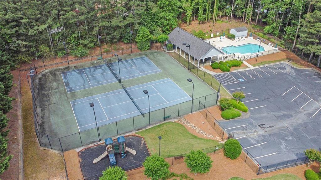 2482 Windchase Court Buford, GA 30518 - Photo 34 of 36 an aerial view of a house with outdoor space