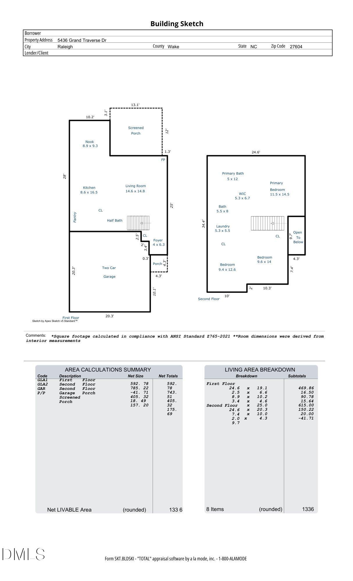 5436 Grand Traverse Drive Raleigh, NC 27604 - Photo 31 of 31 5436 Grand Traverse Dr-Drawing.pdf