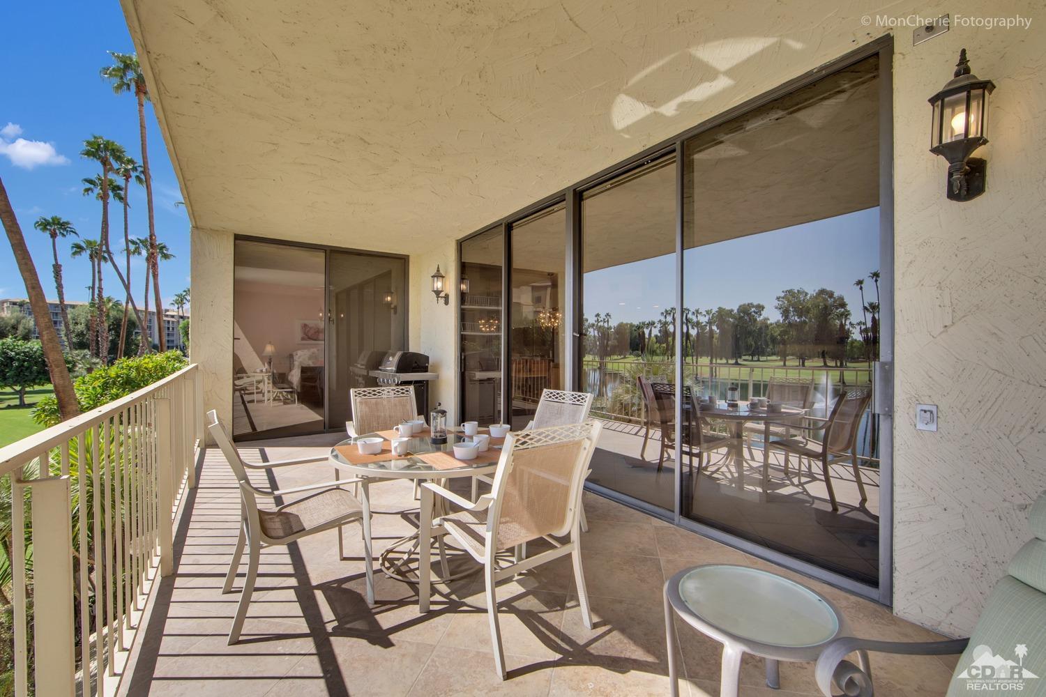 910 Island Drive, Unit 211 Rancho Mirage, CA 92270 - Photo 15 of 38 a view of balcony with furniture