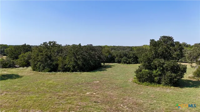 a view of a yard with a house