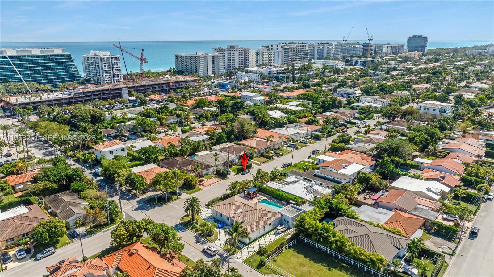 500 94th Street Surfside, FL 33154 - Photo 47 of 47 an aerial view of residential houses with city view