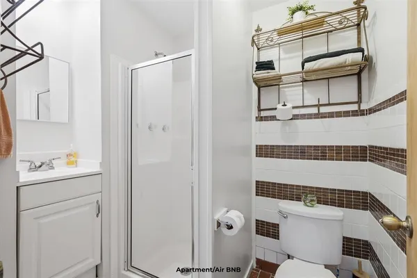a view of a room with racks