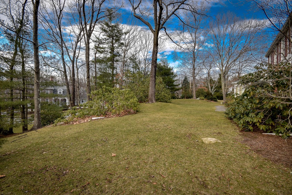 19 Falmouth Road Wellesley, MA 02481 - Photo 23 of 29 a view of a yard with trees