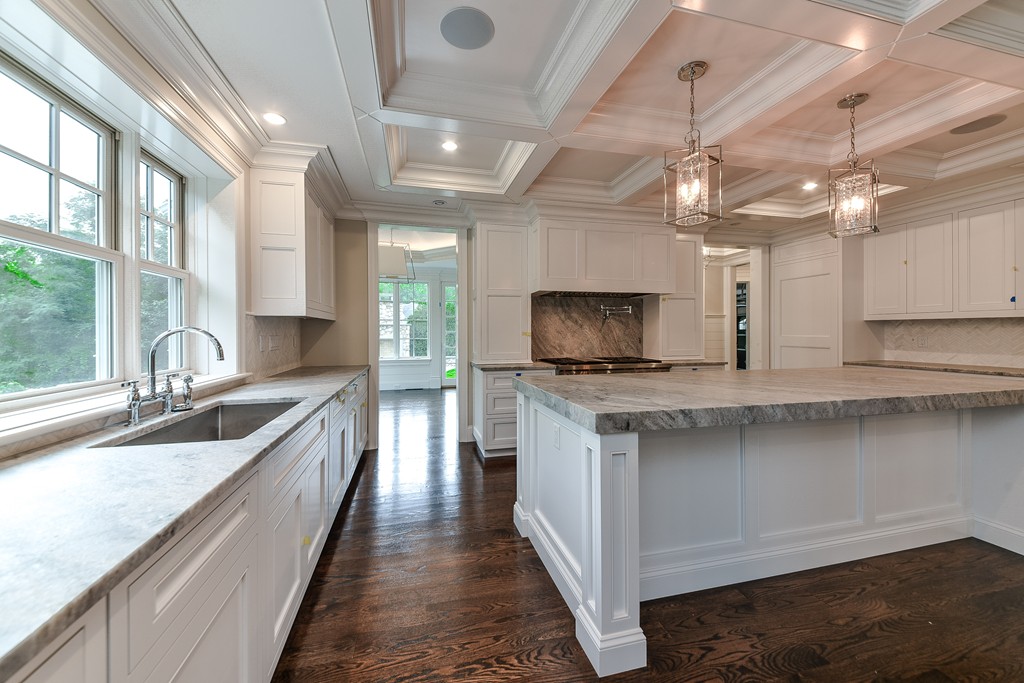 19 Falmouth Road Wellesley, MA 02481 - Photo 9 of 29 a kitchen with lots of counter top space and a sink