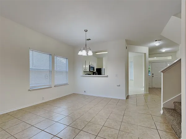 a view of an empty room