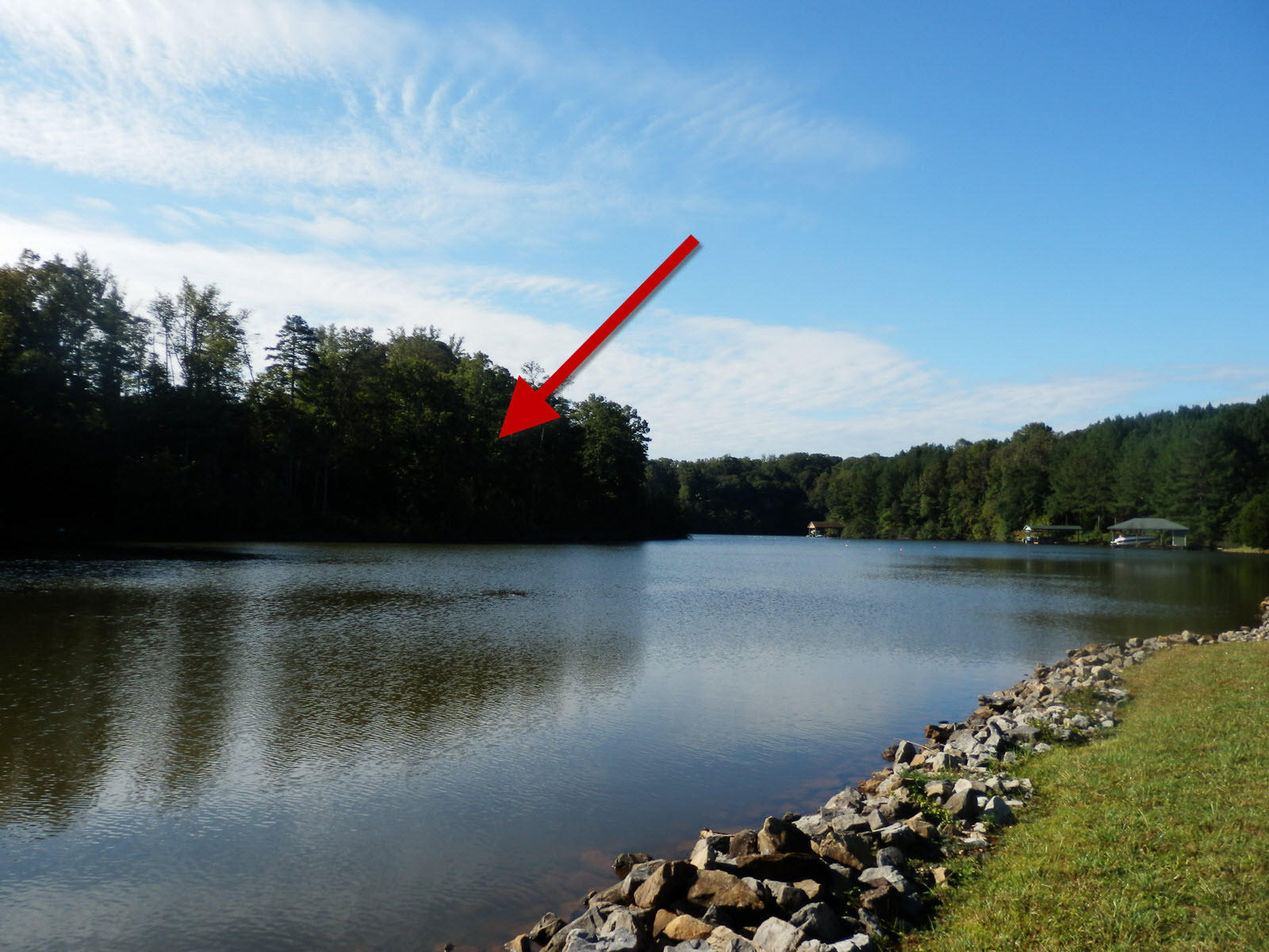 Lot from opposite shore