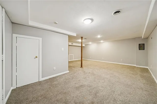 a view of an empty room