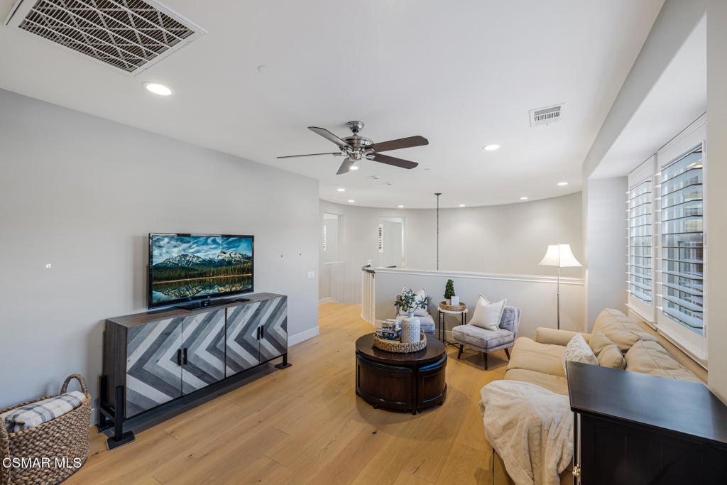 13148 Bent Grass Place Moorpark, CA 93021 - Photo 31 of 76 a living room with furniture ceiling fan and a window