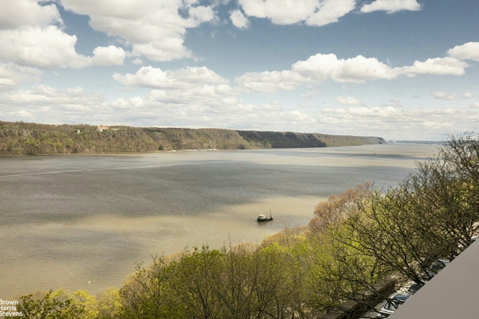 a view of an ocean and beach
