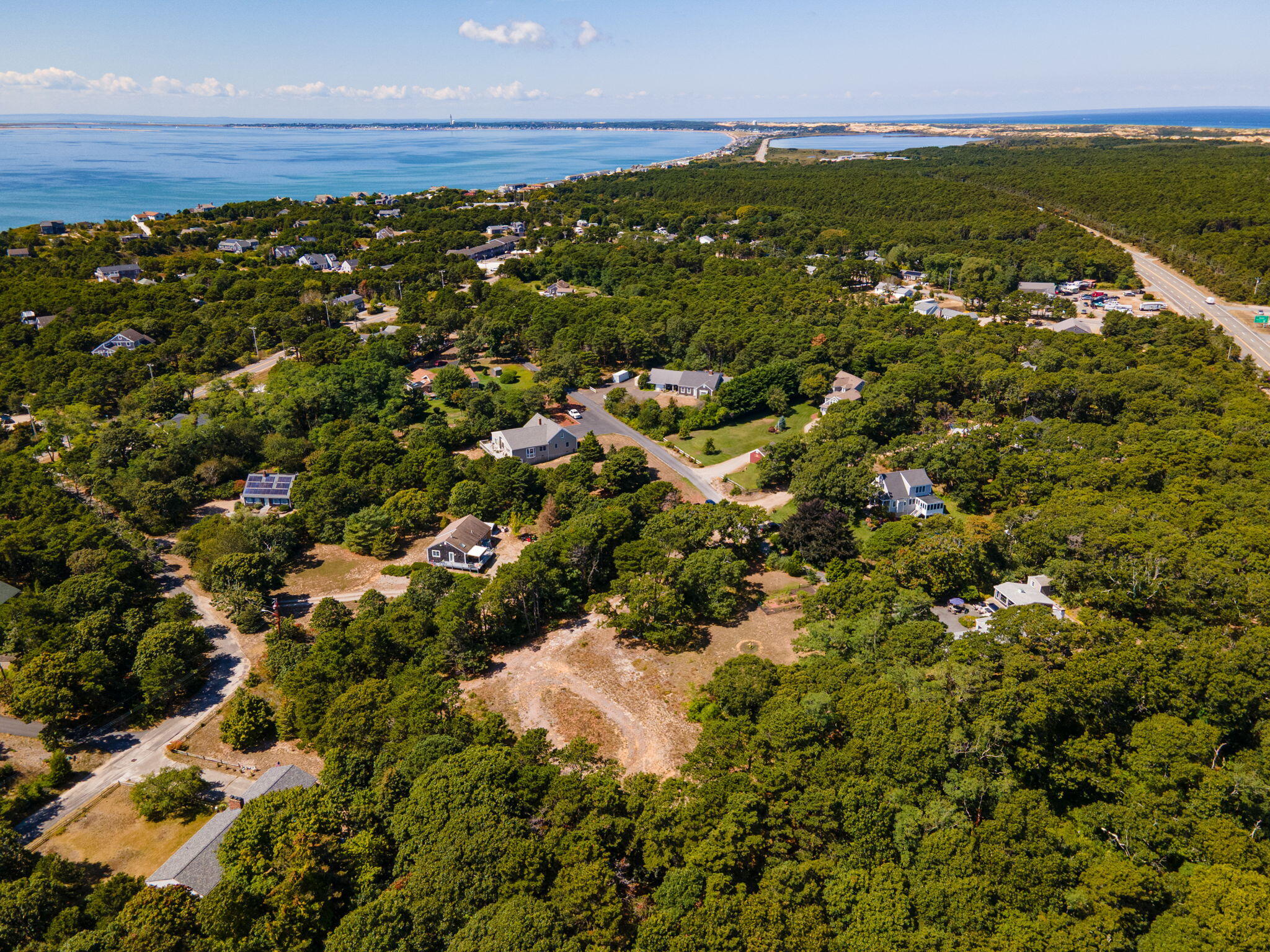 7 Arrowhead Farm Road Truro, MA 02666 - Photo 16 of 16 an aerial view of residential houses with outdoor space and trees