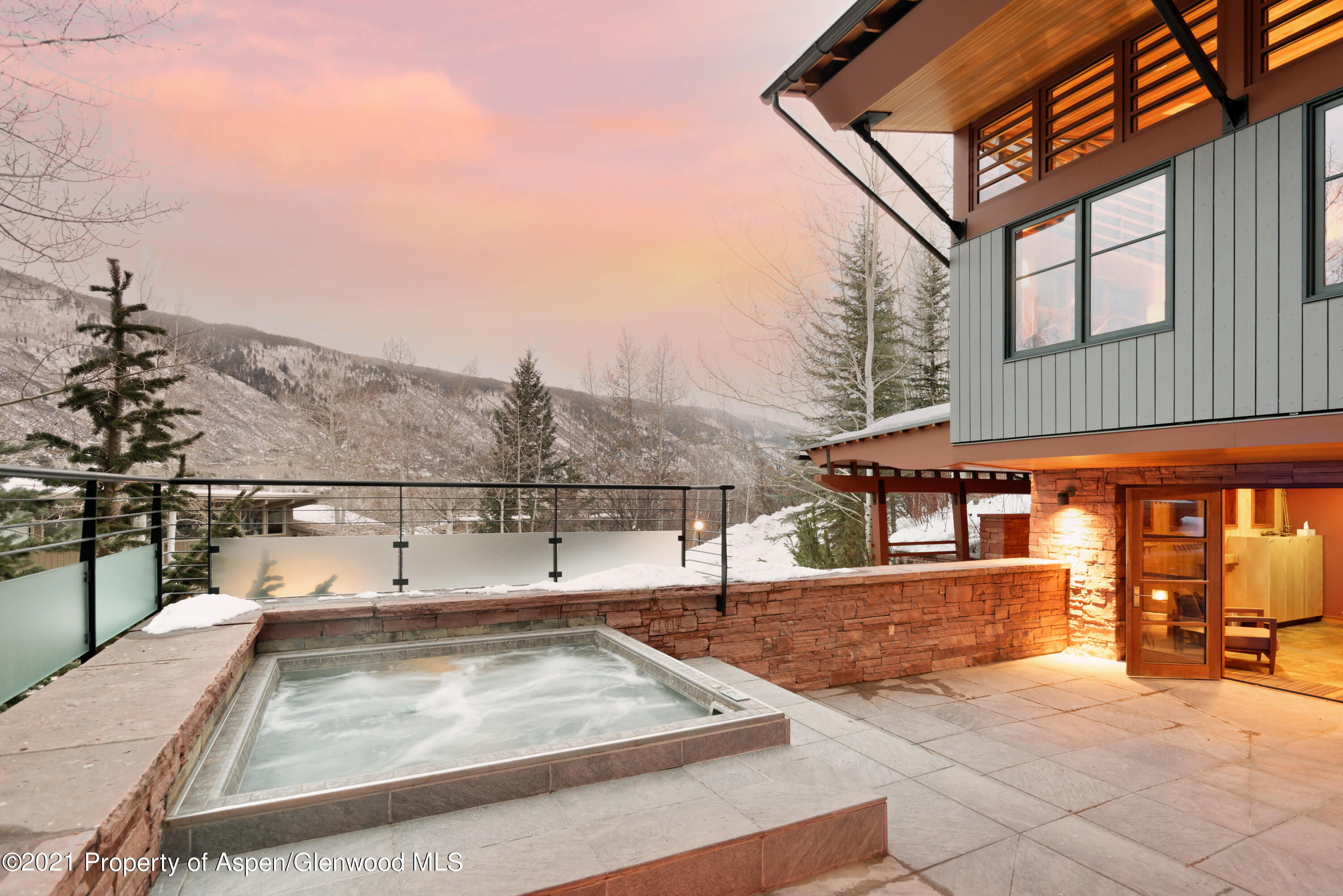 550 Aspen Alps Road South Aspen, CO 81611 - Photo 26 of 58 a view of a house with roof and sitting area