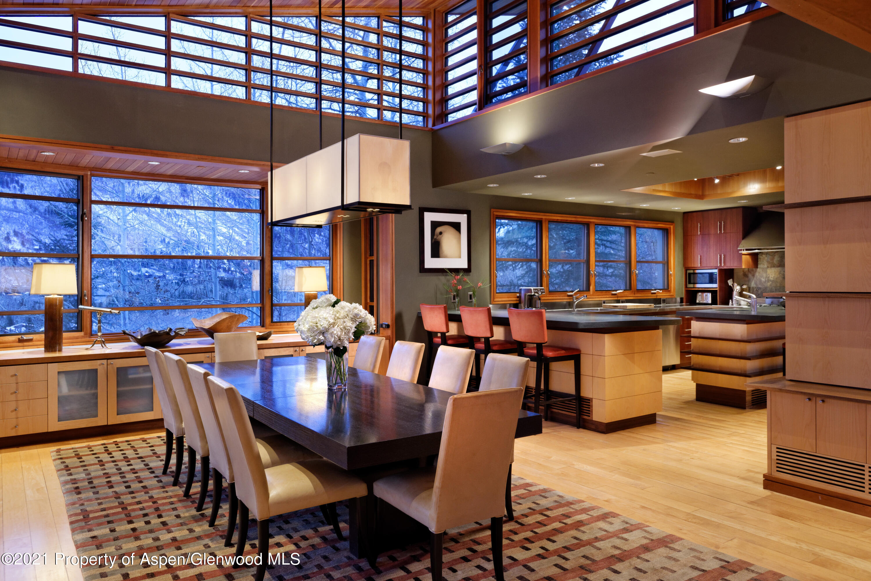 550 Aspen Alps Road South Aspen, CO 81611 - Photo 32 of 58 a view of a dining room with furniture