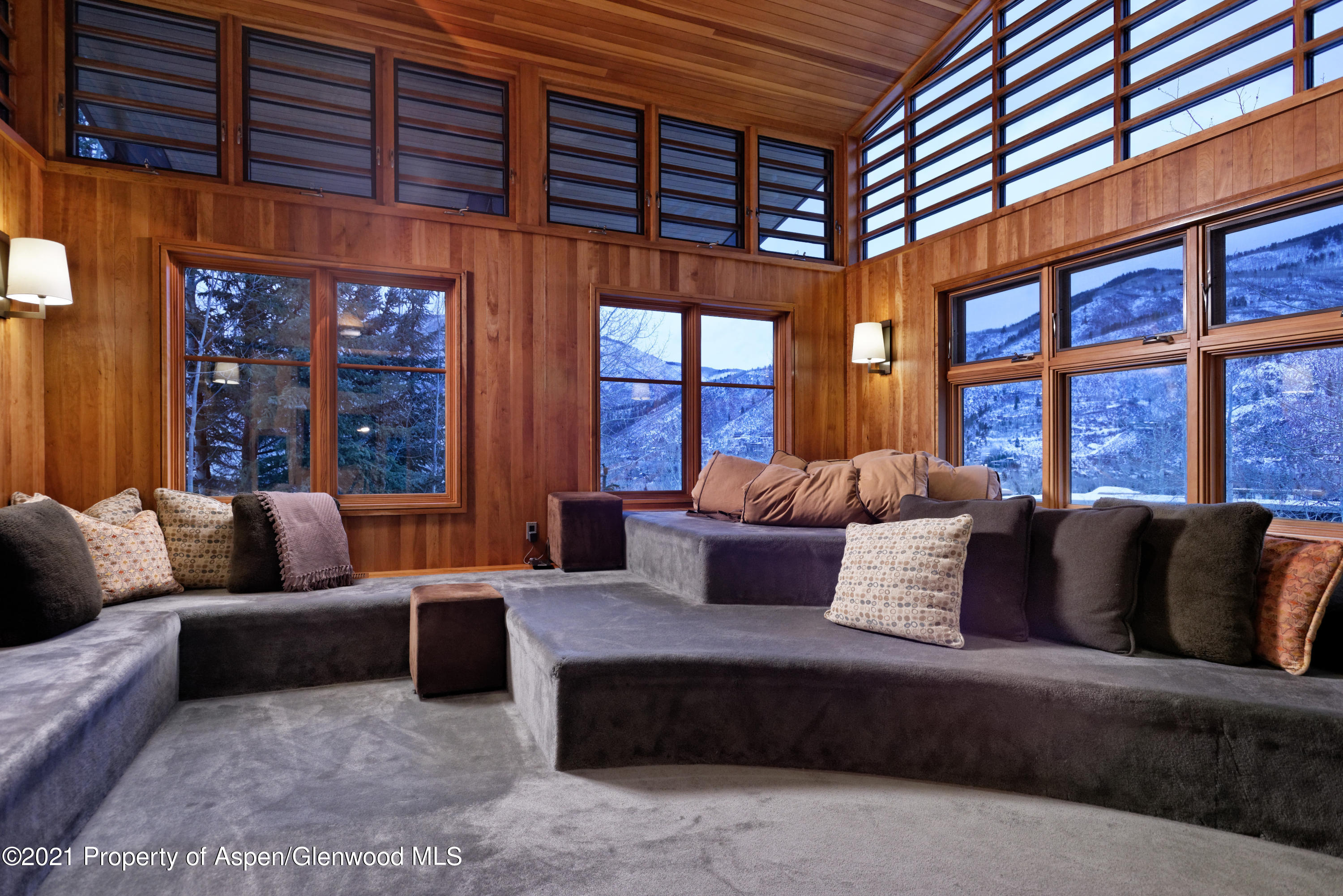 550 Aspen Alps Road South Aspen, CO 81611 - Photo 37 of 58 a living room with furniture and large windows