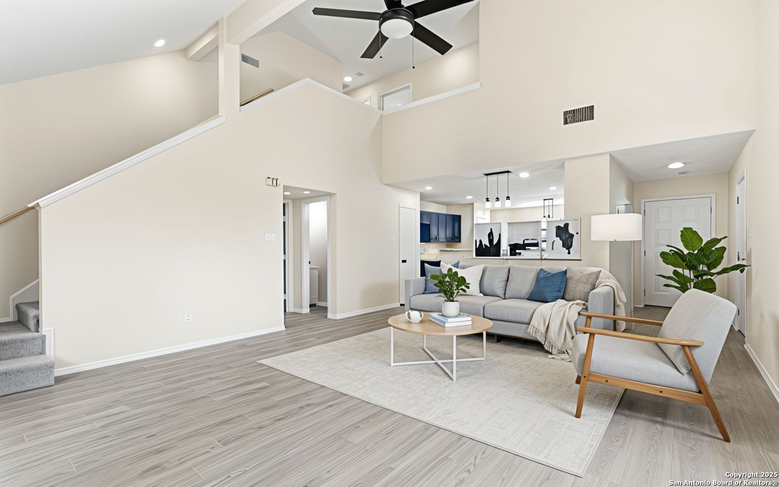 6403 Gray Ridge San Antonio, TX 78233 - Photo 5 of 50 a living room with furniture and a ceiling fan