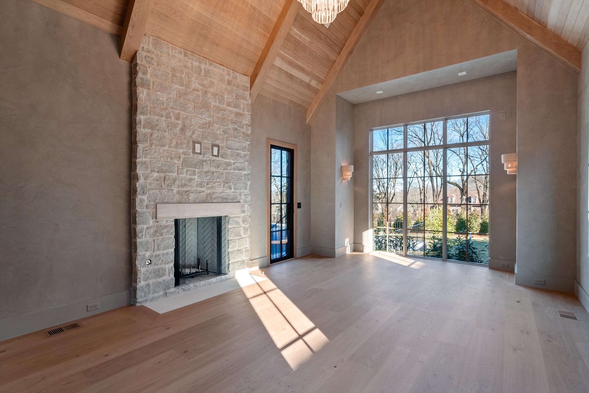 4328 Sneed Road Nashville, TN 37215 - Photo 20 of 35 a view of an empty room with a fireplace and a window