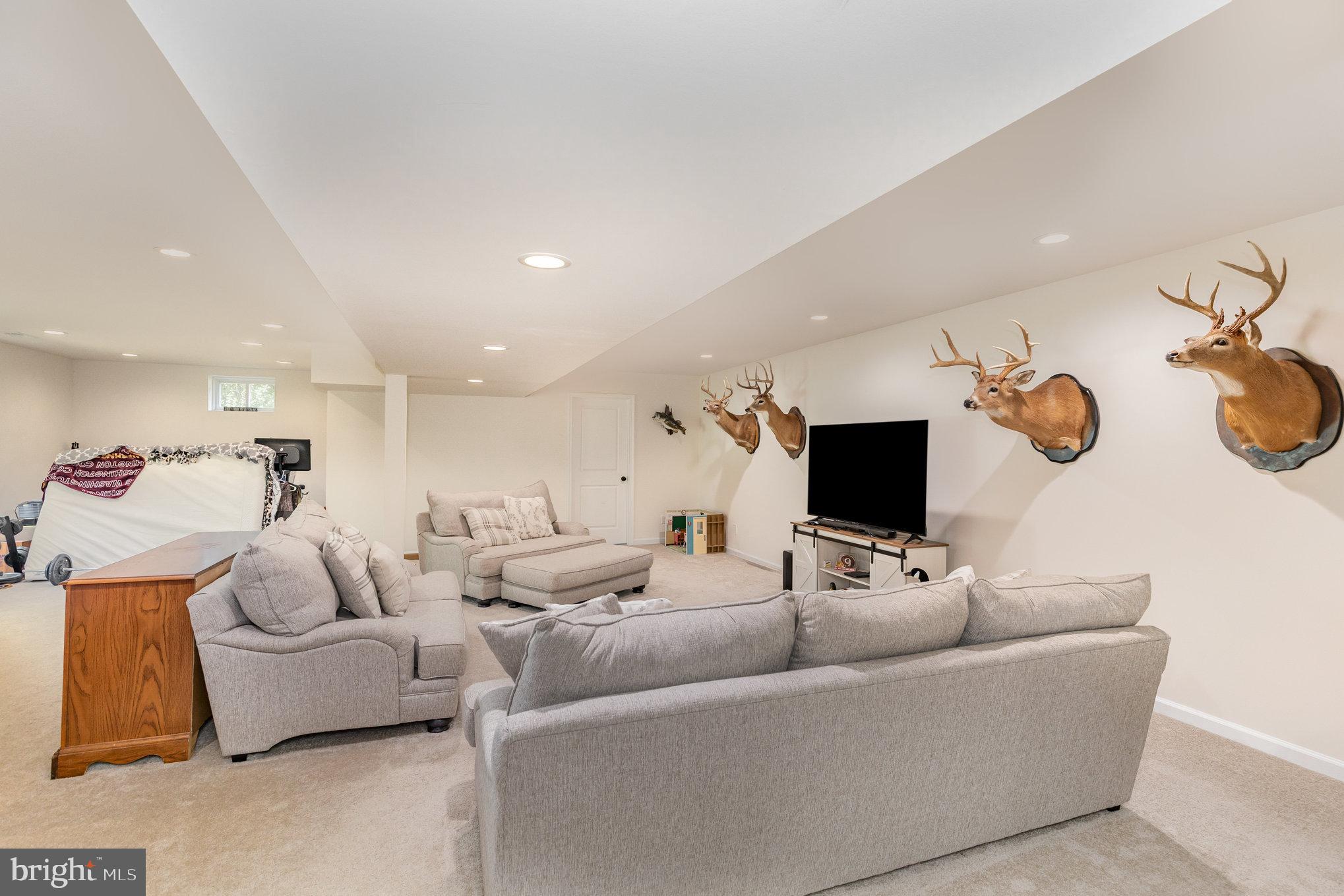 5224 Pendleton Farm Road Bumpass, VA 23024 - Photo 25 of 31 a living room with furniture and a flat screen tv