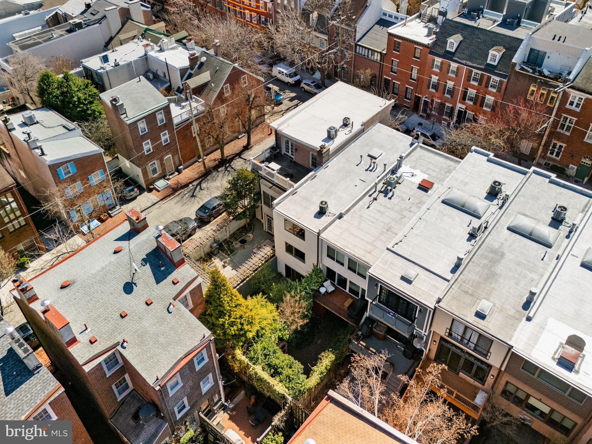 233 Monroe Street Philadelphia, PA 19147 - Photo 49 of 51 an aerial view of a building with parking